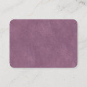 モダン抽象芸術ライトパープル結婚ズWebサイトRSVP エンクロージャーカード (裏面)