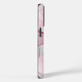 モダン抽象芸術ライトピンクグレーフラクタルデザイン Case-Mate iPhoneケース (裏面 / 右)