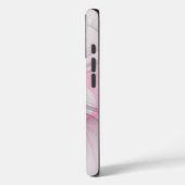 モダン抽象芸術ライトピンクグレーフラクタルデザイン Case-Mate iPhoneケース (裏面 / 左)