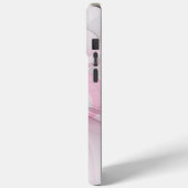 モダン抽象芸術ライトピンクグレーフラクタルデザイン Case-Mate iPhoneケース (裏面 / 左)