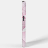 モダン抽象芸術ライトピンクグレーフラクタルデザイン Case-Mate iPhoneケース (裏面 / 右)