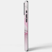モダン抽象芸術ライトピンクグレーフラクタルデザイン Case-Mate iPhoneケース (裏面 / 左)