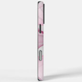 モダン抽象芸術ライトピンクグレーフラクタルデザイン Case-Mate iPhoneケース (裏面 / 右)