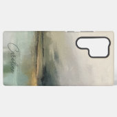 モダン抽象芸術ランドスケープカスタムアート SAMSUNG GALAXYケース (裏面横)