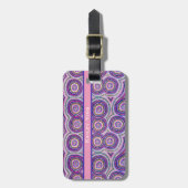 モダン抽象芸術レインボーカスタムラゲッジタグ ラゲッジタグ (正面縦)