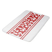 モダン抽象芸術レッドシェイプ バスマット (アングル)