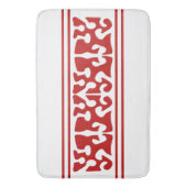 モダン抽象芸術レッドシェイプ バスマット (正面縦)