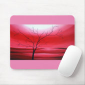 モダン抽象芸術レッドスカイツリーテンプレートエレガント マウスパッド (マウス)