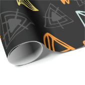 モダン抽象芸術三角形の手イラストレーション ラッピングペーパー (ロールコーナー)