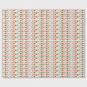 モダン抽象芸術三角形クリスマスパターン ラッピングペーパー (フラット)