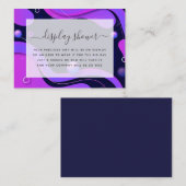 モダン抽象芸術仮想ブライダルシャワー エンクロージャーカード (正面/裏面)