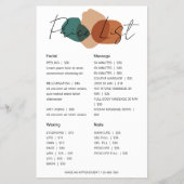 モダン抽象芸術価格表 チラシ (正面)