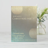 モダン抽象芸術円企業のクリスマスパーティー 招待状 (スタンド正面)