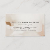 モダン抽象芸術写真名刺 名刺 (裏面)