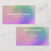 モダン抽象芸術勾配クリエイティブアート カラフル 名刺 (正面/裏面)