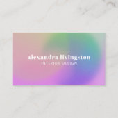 モダン抽象芸術勾配クリエイティブアート カラフル 名刺 (正面)