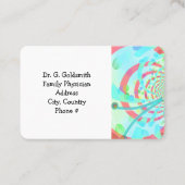 モダン抽象芸術医療アポイントメント 予約カード (裏面)