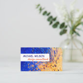 モダン抽象芸術名刺テンプレート 名刺 (スタンド正面)