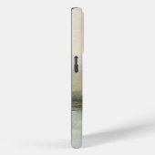 モダン抽象芸術名前をカスタムする景観ティール（緑がかった色） Case-Mate iPhoneケース (裏面 / 右)