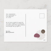 モダン抽象芸術図形のホリデーフォト シーズンポストカード (裏面)