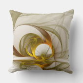 モダン抽象芸術大切メタルカラーのフラクタル クッション (正面)