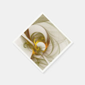 モダン抽象芸術大切メタルカラーのフラクタル スタンダードカクテルナプキン (角)