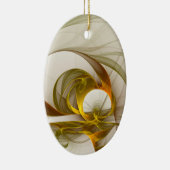 モダン抽象芸術大切メタルカラーのフラクタル セラミックオーナメント (右)