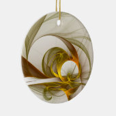 モダン抽象芸術大切メタルカラーのフラクタル セラミックオーナメント (右)