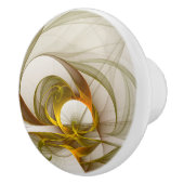 モダン抽象芸術大切メタルカラーのフラクタル セラミックノブ (右)