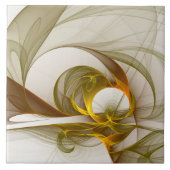 モダン抽象芸術大切メタルカラーのフラクタル タイル (正面)