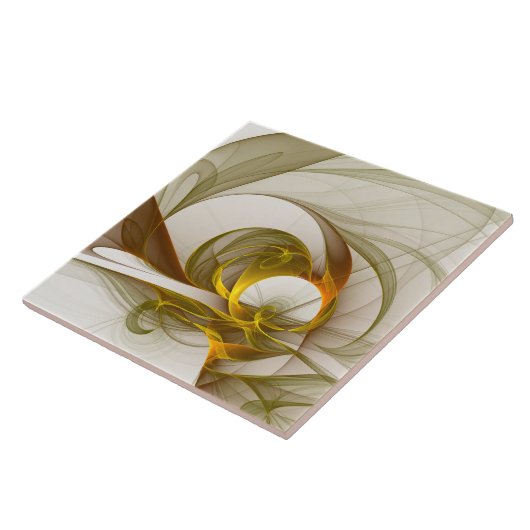 モダン抽象芸術大切メタルカラーのフラクタル タイル (側面)