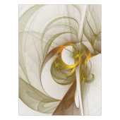 モダン抽象芸術大切メタルカラーのフラクタル テーブルクロス (正面)