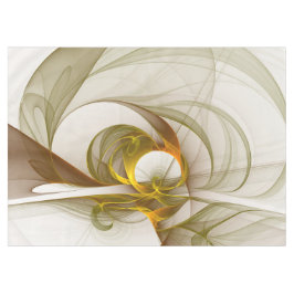 モダン抽象芸術大切メタルカラーのフラクタル テーブルクロス