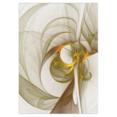 モダン抽象芸術大切メタルカラーのフラクタル テーブルクロス (正面)