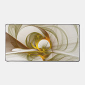 モダン抽象芸術大切メタルカラーのフラクタル デスクマット (正面)