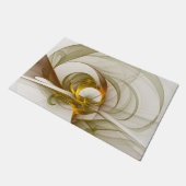 モダン抽象芸術大切メタルカラーのフラクタル ドアマット (アングル)