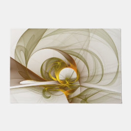 モダン抽象芸術大切メタルカラーのフラクタル ドアマット