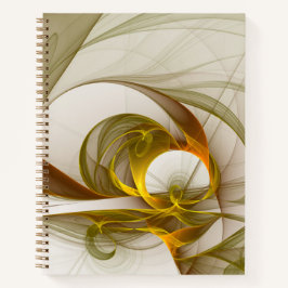 モダン抽象芸術大切メタルカラーのフラクタル ノートブック