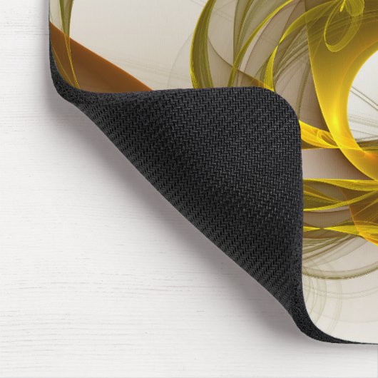 モダン抽象芸術大切メタルカラーのフラクタル マウスパッド (コーナー)