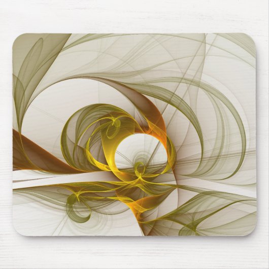 モダン抽象芸術大切メタルカラーのフラクタル マウスパッド (正面)