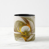 モダン抽象芸術大切メタルカラーのフラクタル マグカップ (中央)