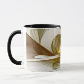 モダン抽象芸術大切メタルカラーのフラクタル マグカップ (左)