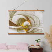 モダン抽象芸術大切メタルカラーのフラクタル 吊り下げ型タペストリー (寝室)