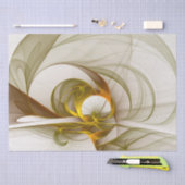 モダン抽象芸術大切メタルカラーのフラクタル 薄葉紙 (クラフト)