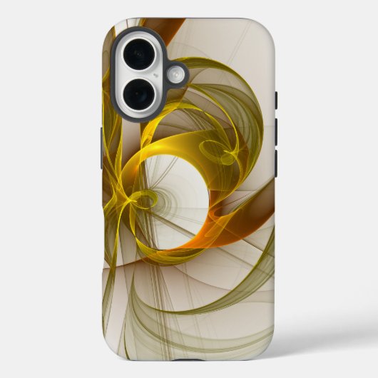 モダン抽象芸術大切メタルカラーのフラクタル Case-Mate iPhoneケース (裏面)