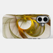 モダン抽象芸術大切メタルカラーのフラクタル Case-Mate iPhoneケース (裏面 (横))