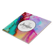 モダン抽象芸術大理石ウォーターカラーデザイン タイル (側面)