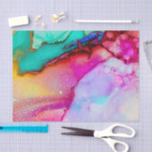 モダン抽象芸術大理石ウォーターカラーデザイン 薄葉紙 (クラフト)