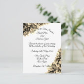 モダン抽象芸術天然エレガントヘイズ結婚のinvi ポストカード (スタンド正面)