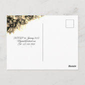 モダン抽象芸術天然エレガントヘイズ結婚のinvi ポストカード (裏面)